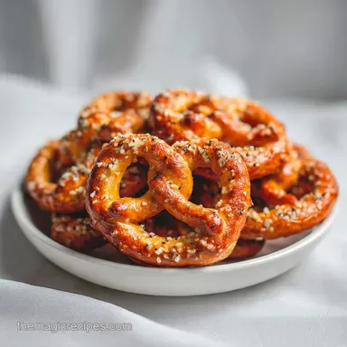 Seasoned Crack Pretzels - Crispy Baked Recipe Recipe Card