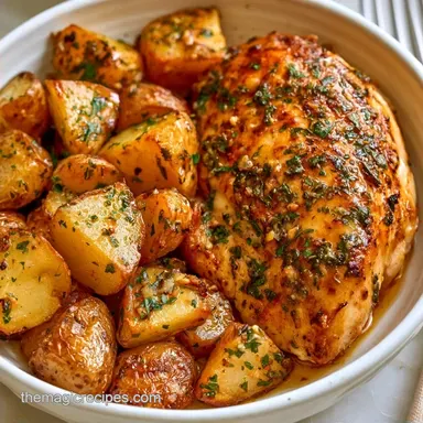 Sheet Pan Lemon Garlic Chicken: Roasted