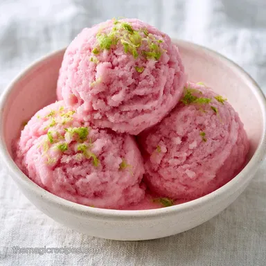 Rhubarb Sorbet in 25 Minutes Recipe Card