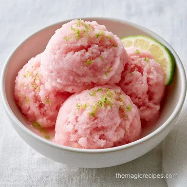 Rhubarb Sorbet in 25 Minutes