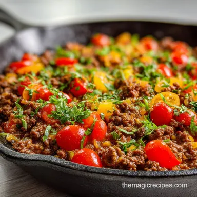 Simple Ground Beef Recipe in 20 Minutes Recipe Card
