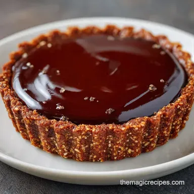 Simple No Bake Chocolate Tart for 8 Recipe Card