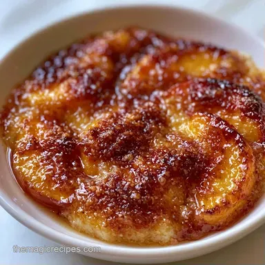 Peach Cobbler with Dark Brown Sugar Recipe Card
