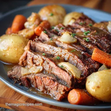 Slow Cooker Corned Meat: Meltingly Tender Sunday Roast Recipe Card