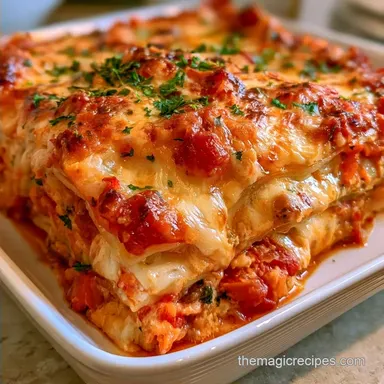 Slow Cooker Vegetarian Lasagna for 6