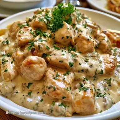 SlowCooker Chicken Alfredo for 8 Servings