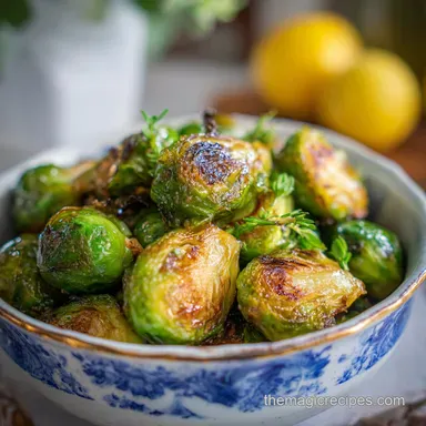 Easy Smashed Roasted Brussels Sprouts Recipe for 4 Servings