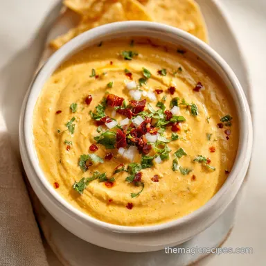 Smoked Queso Dip with Chorizo for 12 Servings Recipe Card