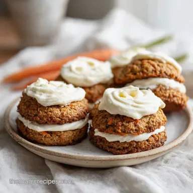 Carrot Cake Cookies with Cream Cheese Frosting (24 Servings)