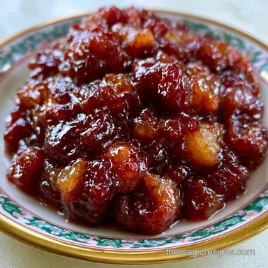 Spicy Rhubarb Chutney in 50 Minutes Recipe Card