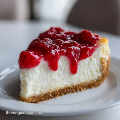 Strawberry Cheesecake: Silky Filling Recipe Card