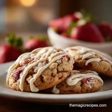 Strawberry Kiss Cookies with Chocolate Center in 37 Minutes Recipe Card