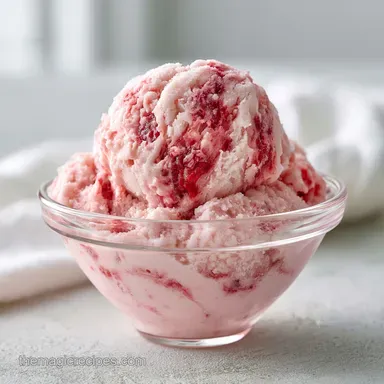 Strawberry Rhubarb Gelato: Velvety Recipe Card