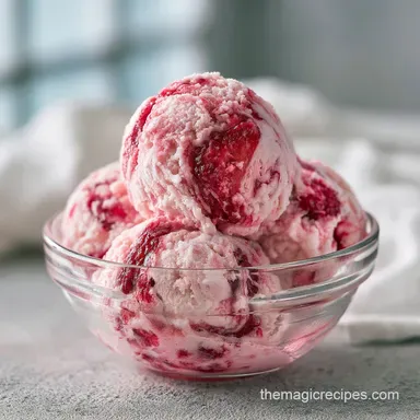 Strawberry Rhubarb Gelato: Velvety