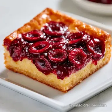 Summer Slab Cherry Pie for 12 Servings Recipe Card