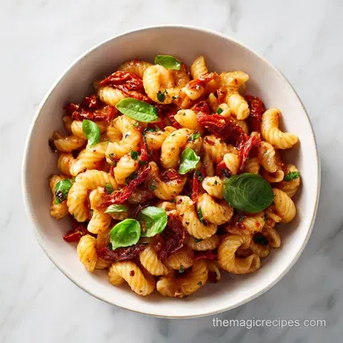 Sun Dried Tomato Pasta Recipe in 20 Minutes Recipe Card