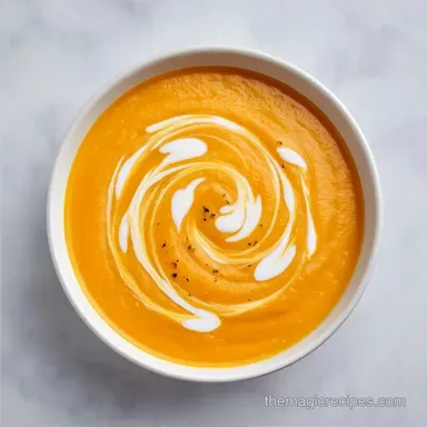 Roasted Sweet Potato Carrot Soup