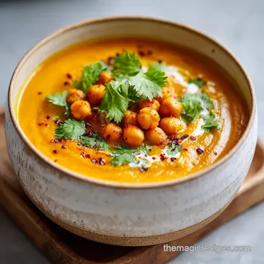 Sweet Potato and Chickpea Curry for 4 Servings Recipe Card