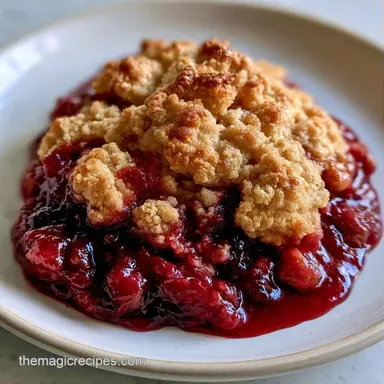 Rhubarb Cobbler with Oats Recipe Card