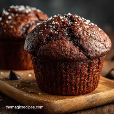Chocolate Muffin Recipe: Bakery-Style High-Domed Fudgy