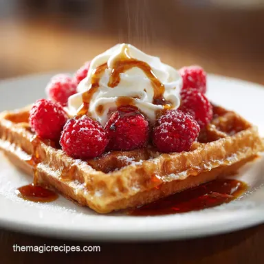 Buttermilk Waffle: The Ultimate Light and Crisp Waffle Recipe Recipe Card
