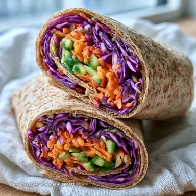 Vegan Veggie Wraps in 20 Minutes Recipe Card