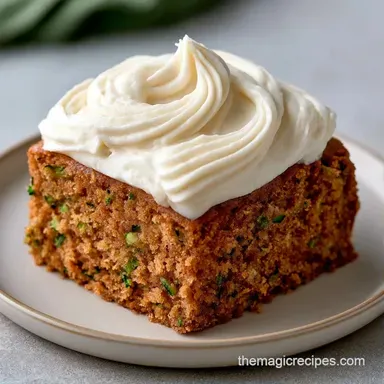 Zucchini Spice Cake: Baked and Lush Recipe Card