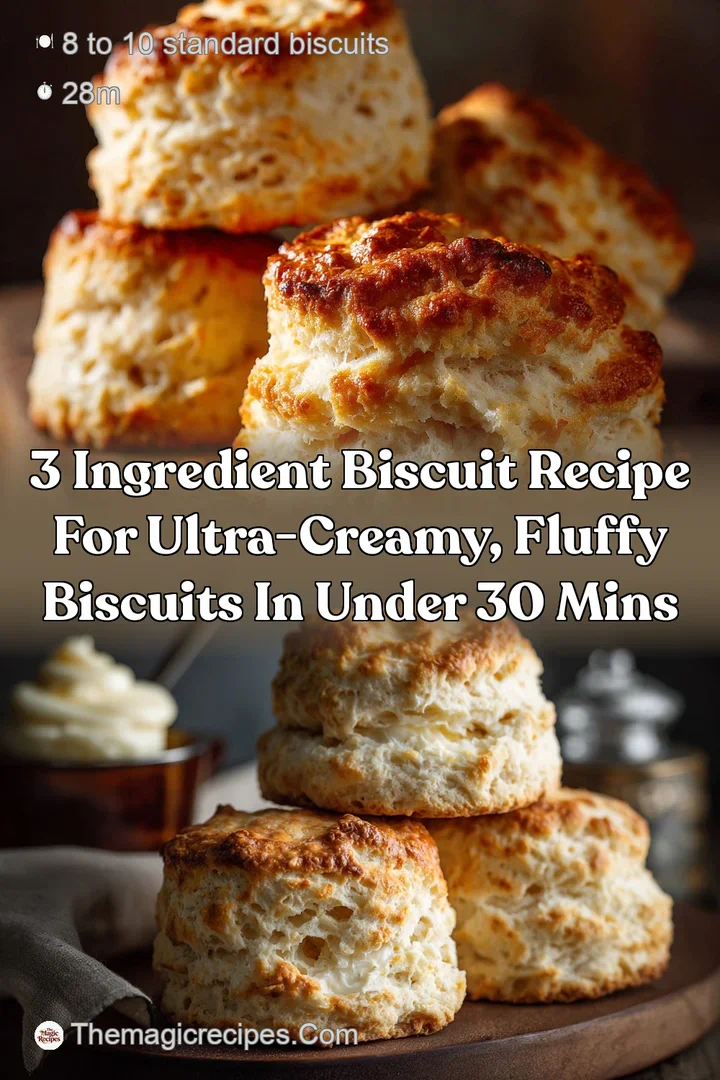 3 Ingredient Biscuit Recipe for Ultra-Creamy Fluffy Biscuits in Under 30 Mins