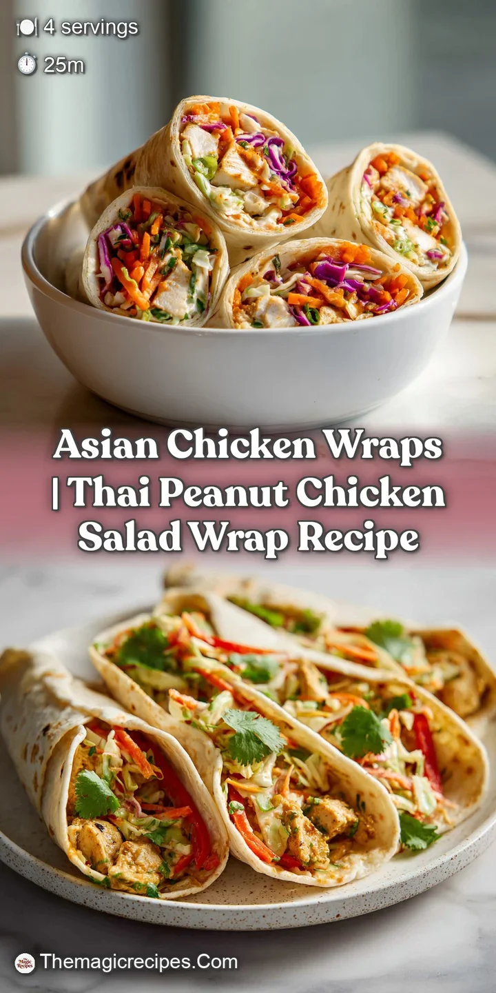 Close-up of tender chicken and shredded carrots peeking from a golden-brown wrap, saucy.