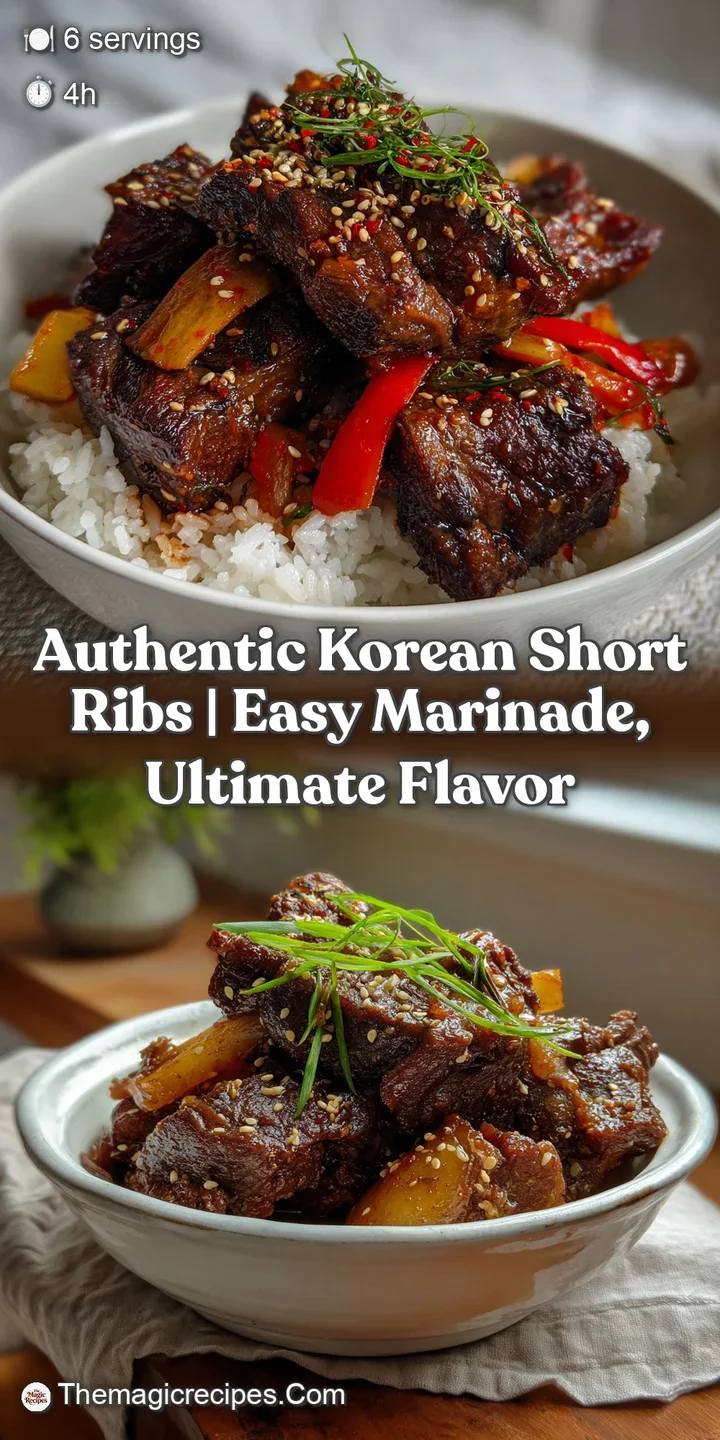 Authentic Korean Short Ribs | Easy Marinade Ultimate Flavor
