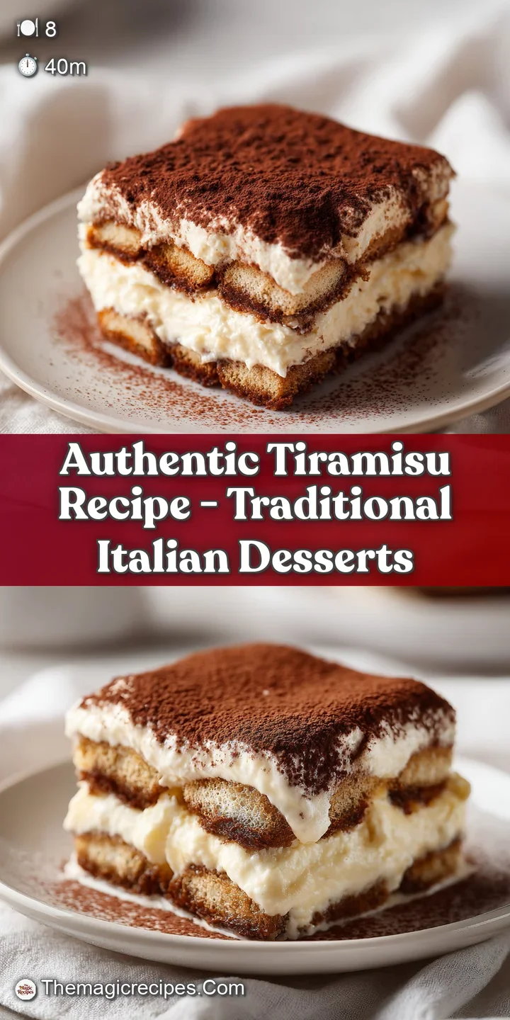 Extreme close-up of velvety mascarpone cream and porous coffee-soaked cake layers topped with fine cocoa powder.