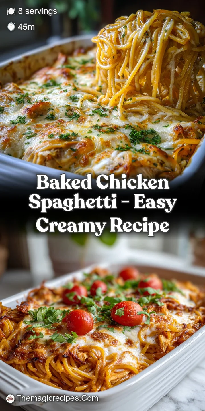 Close-up of baked spaghetti with melted cheddar crust. A forkful of the creamy, cheesy pasta is lifted for a tempting bite.