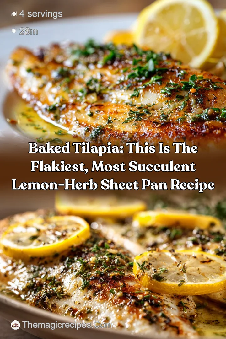 Baked Tilapia: This is the Flakiest Most Succulent Lemon-Herb Sheet Pan Recipe