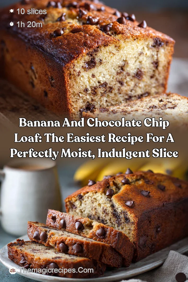 Banana and Chocolate Chip Loaf: The Easiest Recipe for a Perfectly Moist Indulgent Slice