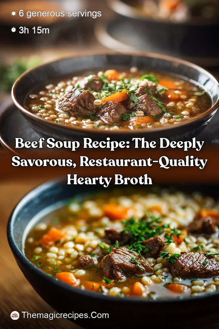 Beef Soup Recipe: The Deeply Savorous Restaurant-Quality Hearty Broth