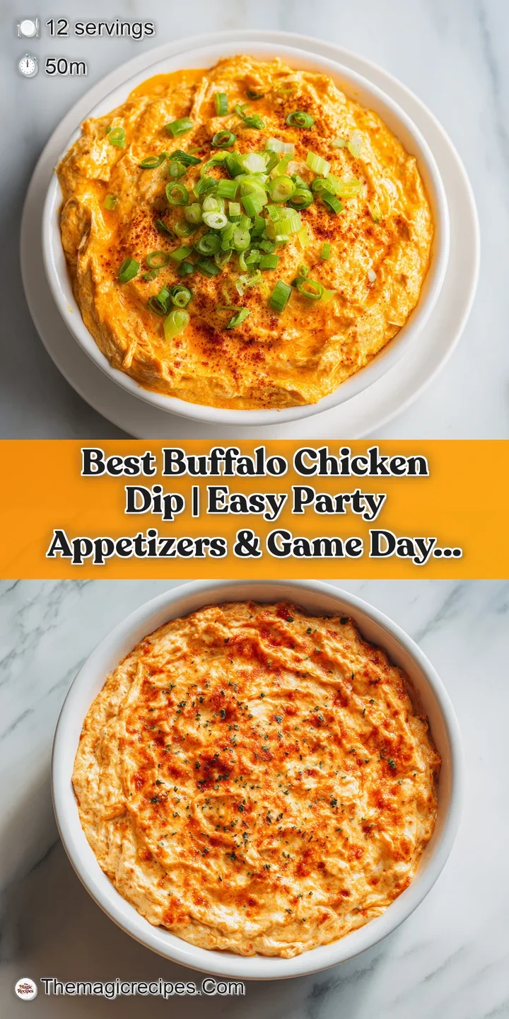 Close-up of a spoonful of spicy, cheesy buffalo chicken dip, showing its creamy texture and vibrant orange hue.