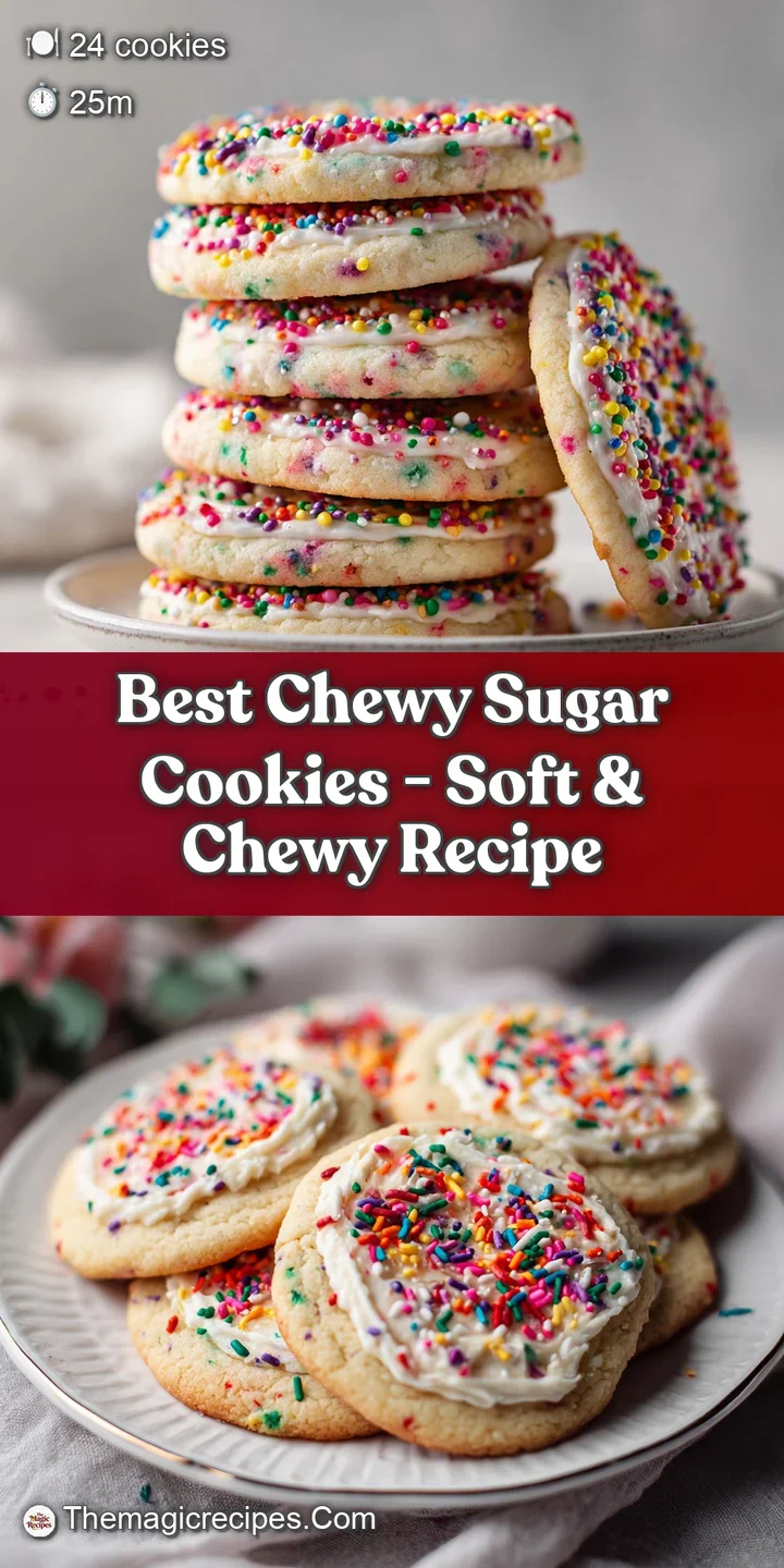 Close-up of a sugar cookie. Crinkled surface with a dusting of sugar. Soft, inviting texture and warm, golden hue.