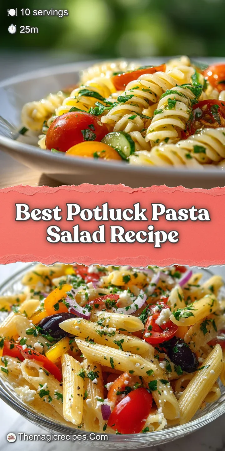 Close-up view of chilled pasta salad with glistening dressing clinging to each colorful piece, highlighting the textures o...