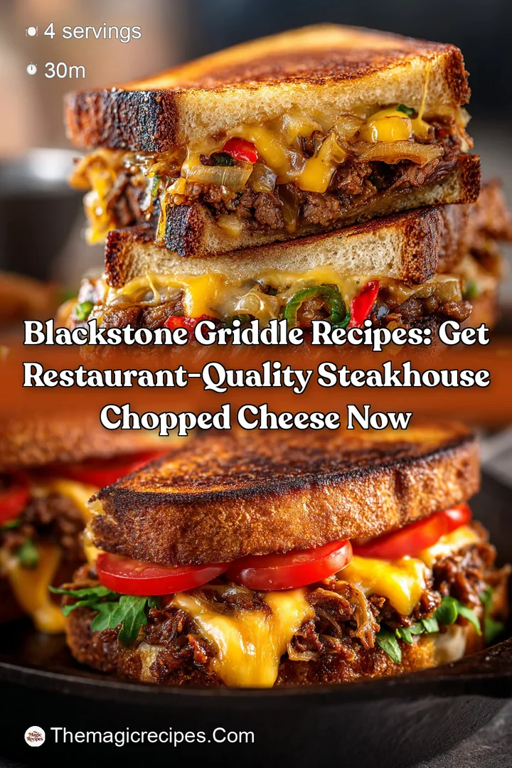Blackstone Griddle Recipes: Get Restaurant-Quality Steakhouse Chopped Cheese Now