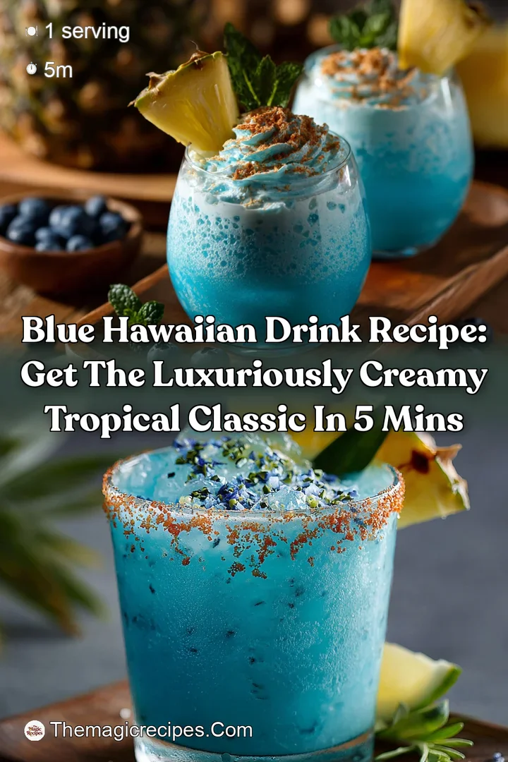 Blue Hawaiian Drink Recipe: Get the Luxuriously Creamy Tropical Classic in 5 Mins
