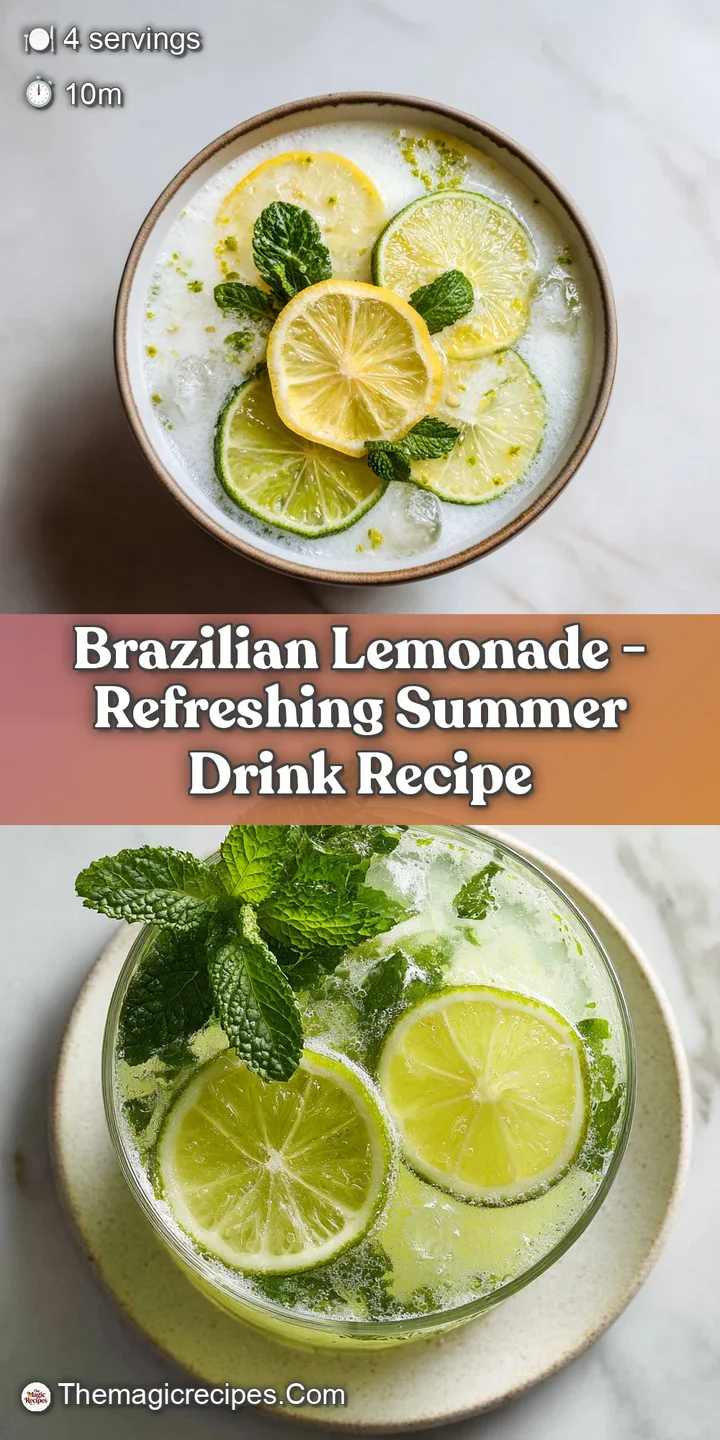 Close-up of bubbly, creamy Brazilian lemonade, showing its smooth, opaque texture.