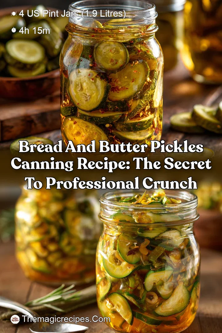 Bread and Butter Pickles Canning Recipe: The Secret to Professional Crunch