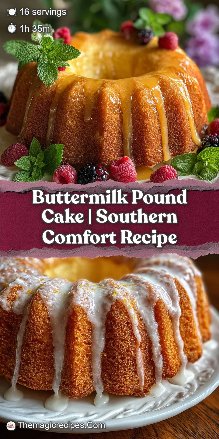 Close-up of a glazed pound cake reveals a shimmering crust. The rich, warm color suggests a melt-in-your-mouth texture.