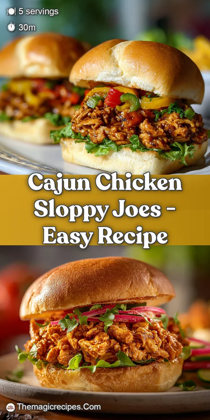 Close-up of juicy chicken sloppy joe filling overflowing from a toasted bun. Tangy, appetizing sauce with visible herbs an...