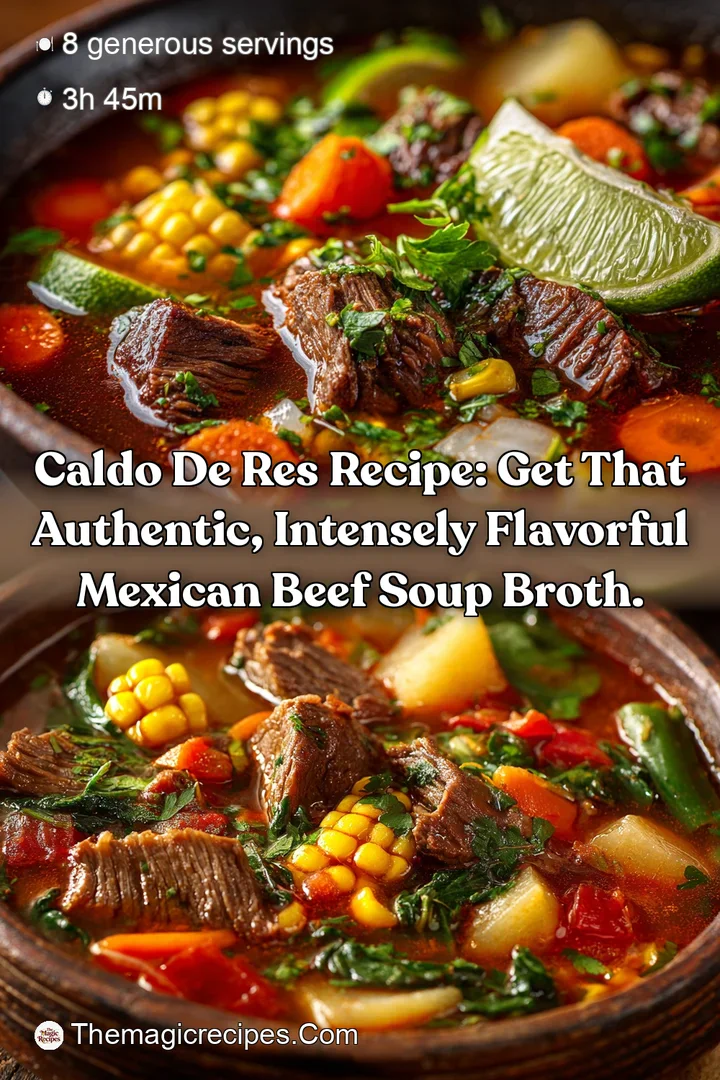 Caldo de Res Recipe: Get that authentic intensely flavorful Mexican beef soup broth.