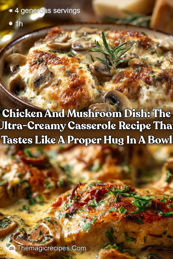 Chicken and Mushroom Dish: The Ultra-Creamy Casserole Recipe That Tastes Like a Proper Hug in a Bowl