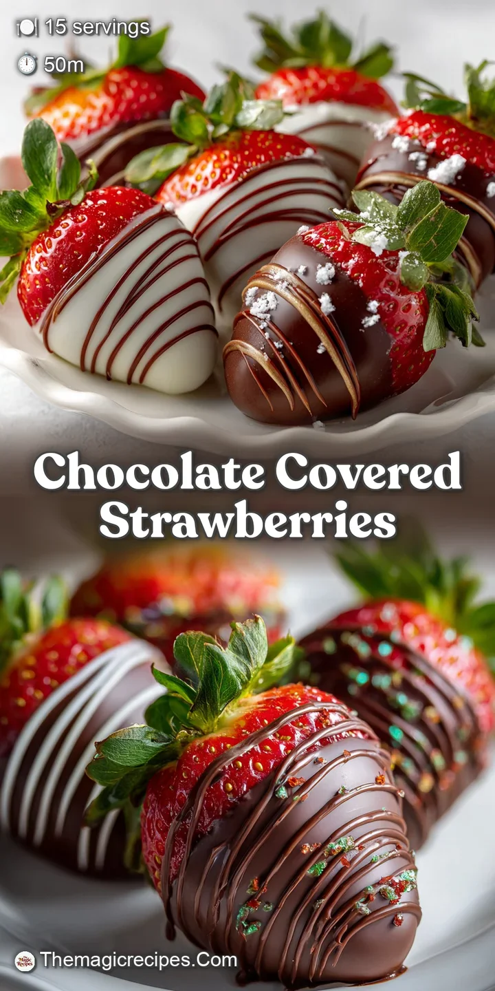 Close-up of a plump strawberry encased in crackling dark chocolate; condensation forms a delicate mist, suggesting coldness.