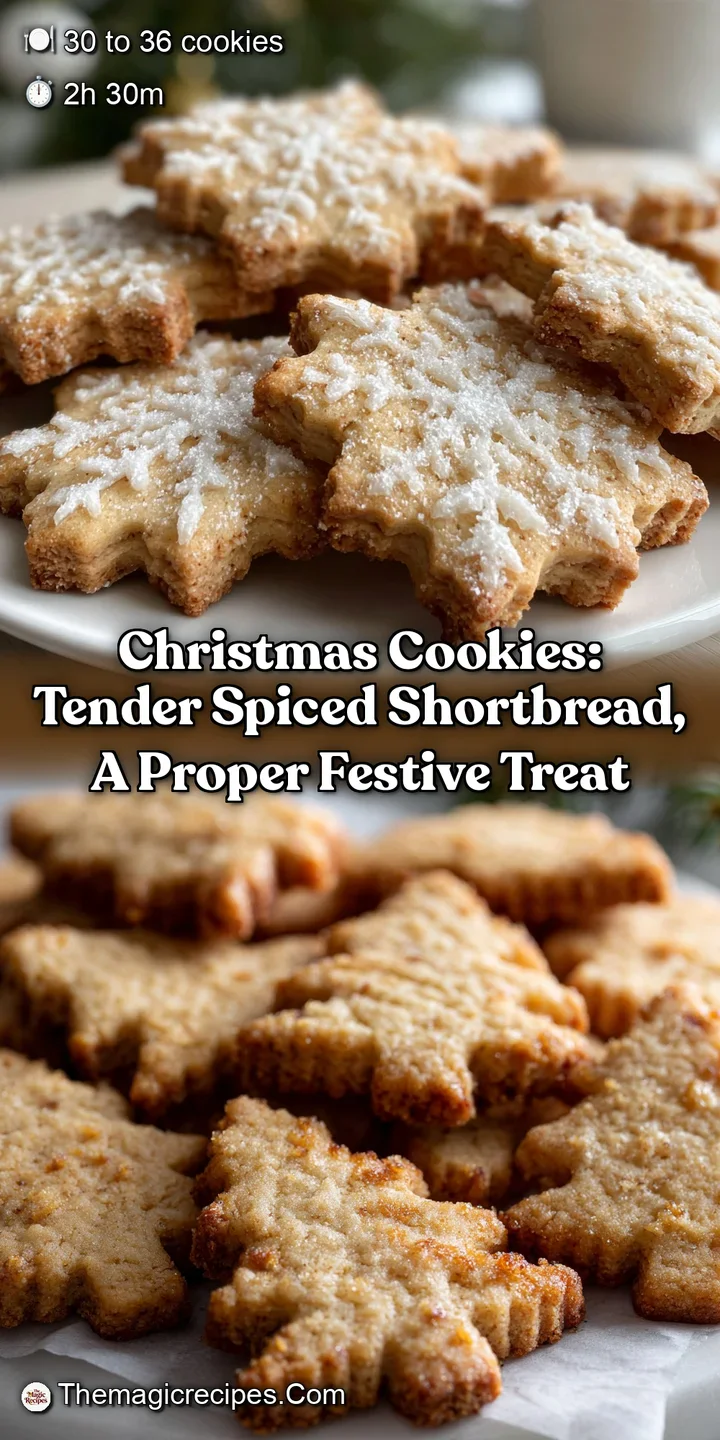 Christmas Cookies: Tender Spiced Shortbread A Proper Festive Treat