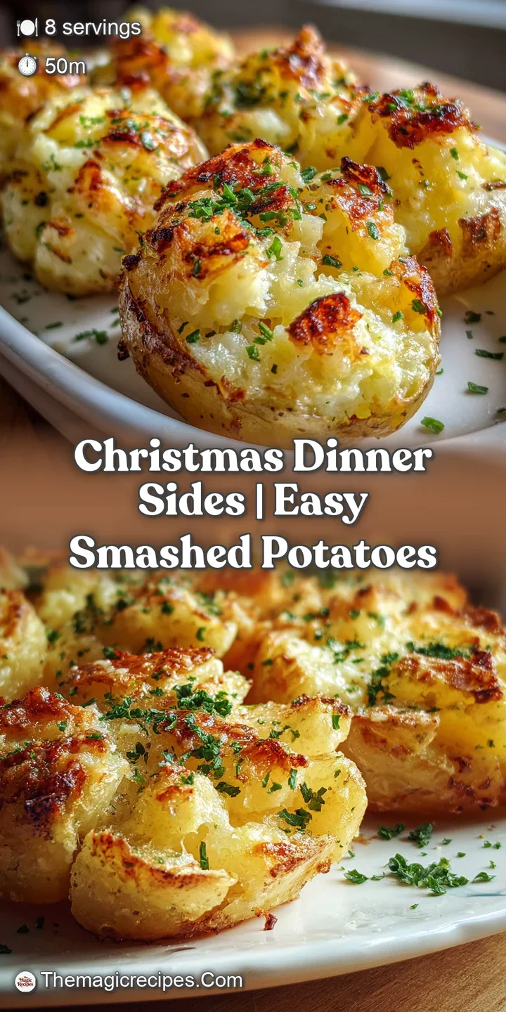 Close-up of a crispy smashed potato, its rough edges catching the light. Inviting textures showcase a delectable, savory ...