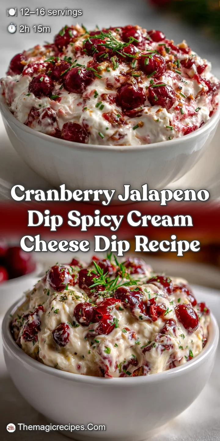 Cranberry Jalapeno Dip Spicy Cream Cheese Dip Recipe